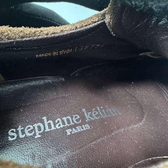 STEPHANE KELIAN Paris Brown Suede Leather Lace-up Shoes - Picture 11 of 12